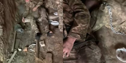 «Как собак на цепь»: российские бойцы обнаружили в опорнике ВСУшников, прикованных цепями