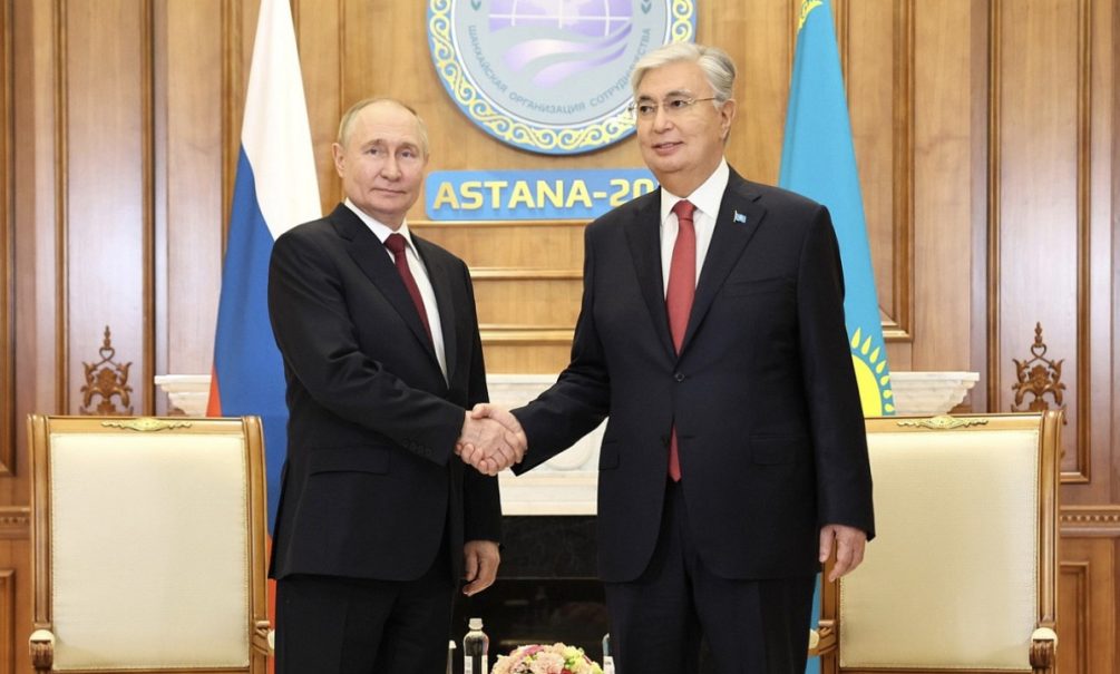Встреча Путина и Токаева прошла на полях заседания Совета стран ШОС в Астане 
