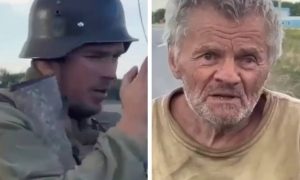 «Русский Иван, иди пей водка»: боевики ВСУ в немецких касках издевались над пенсионером под Курском