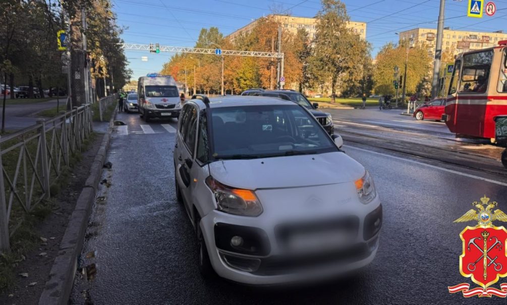 Пролетевший на красный водитель сбил беременную женщину и трех детей в Петербурге 