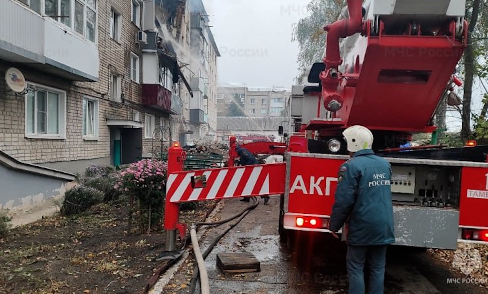 В Тамбовской области при взрыве газа в жилом доме погибли два человека 