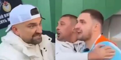 Михаил Литвин чуть не подрался с Бастой на футбольном матче: видео