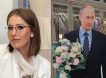 Мать Ксении Собчак подарила ей на день рождения картонного Путина: видео