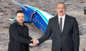 Самолет AZAL мог быть атакован украинскими беспилотниками: при этом Алиев обнимается с Зеленским и оскорбляет Россию