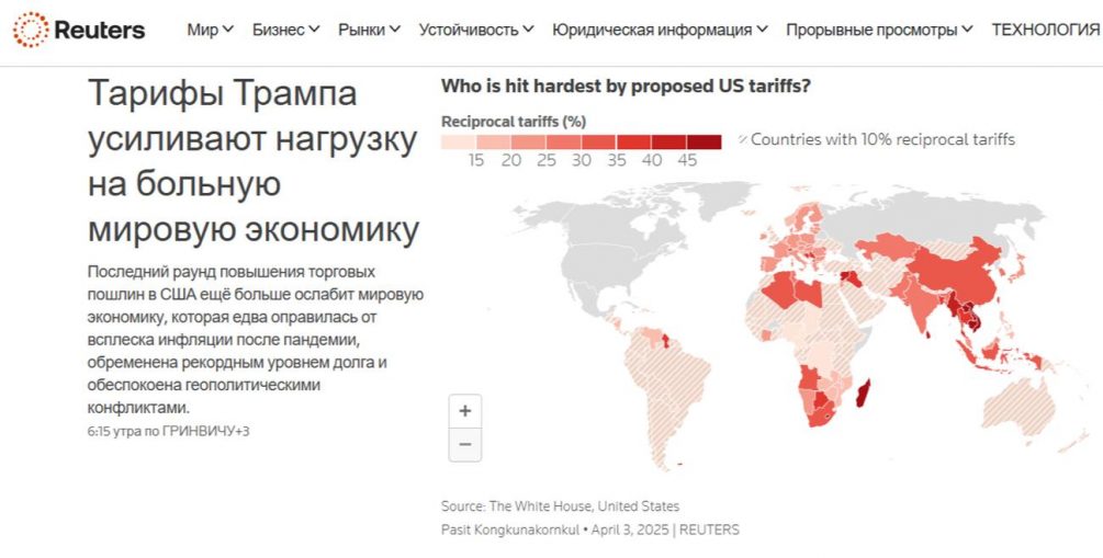 «Это катастрофа»: мировая пресса о новых пошлинах Трампа