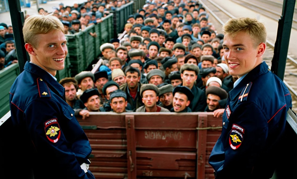 «Погрузим мигрантов в теплушки, повезем без воды, на конечной выбросим трупы» - военкор Стешин рассказал о «плохих новостях» для гостей России «Погрузим мигрантов в теплушки, повезем без воды, на конечной выбросим трупы» - военкор Стешин рассказал о «плохих новостях» для гостей России