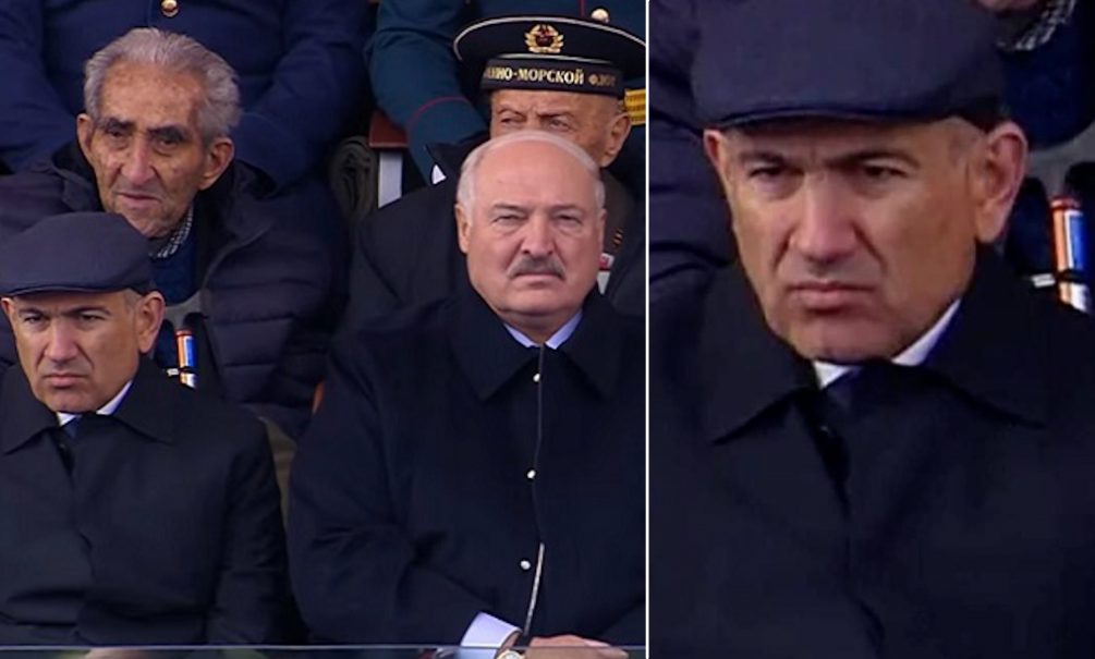 Напряженное лицо Пашиняна на параде Победы объяснили в Сети 