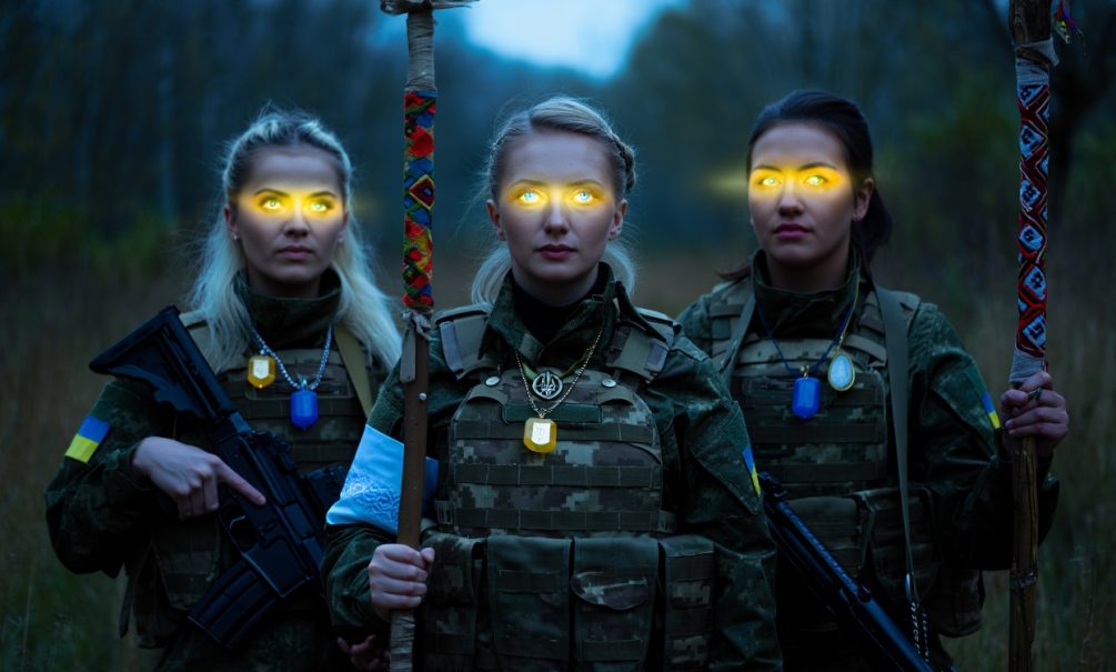 Ведьмы Зеленского: женщины-боевики ВСУ рисовали кровью и убивали с особой жестокостью Ведьмы Зеленского: женщины-боевики ВСУ рисовали кровью и убивали с особой жестокостью