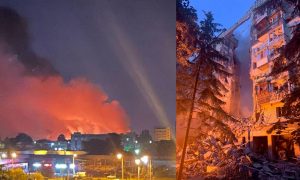 Адская ночь: Киев горит, прилёты в Одессу – ПВО врага бъёт по жилым домам