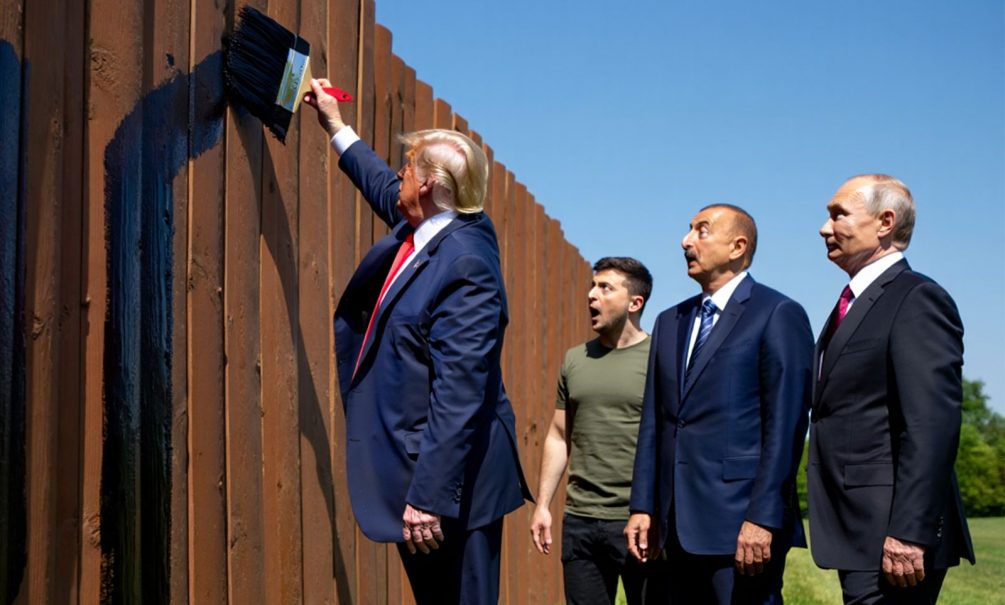 Трамп шокировал мир интеллектом: отправил Азербайджан на войну с Албанией, надул Крым до размеров Украины и решил красить забор на границе с Мексикой 