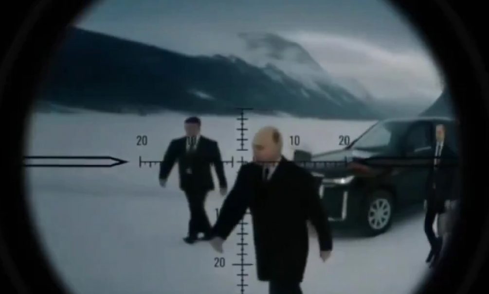 Убить Путина на Аляске угрожает Украина: в Сеть выложили ролик ИИ - в президента России стреляет террорист Буданов Убить Путина на Аляске угрожает Украина: в Сеть выложили ролик ИИ - в президента России стреляет террорист Буданов