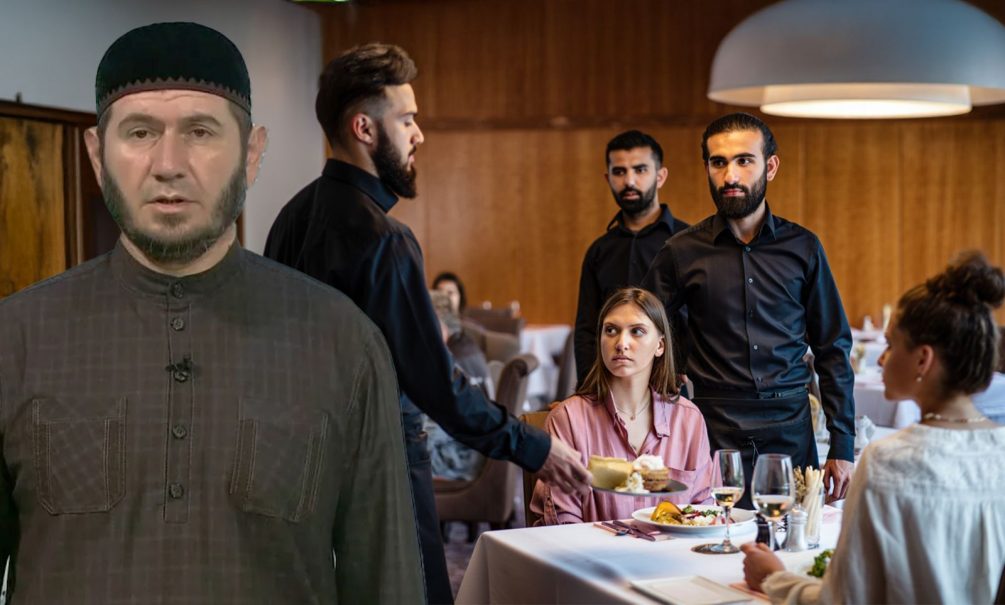 «Это грязно!»: имам мечети раскритиковал ингушей-официантов за обслуживание женщин в ресторанах 