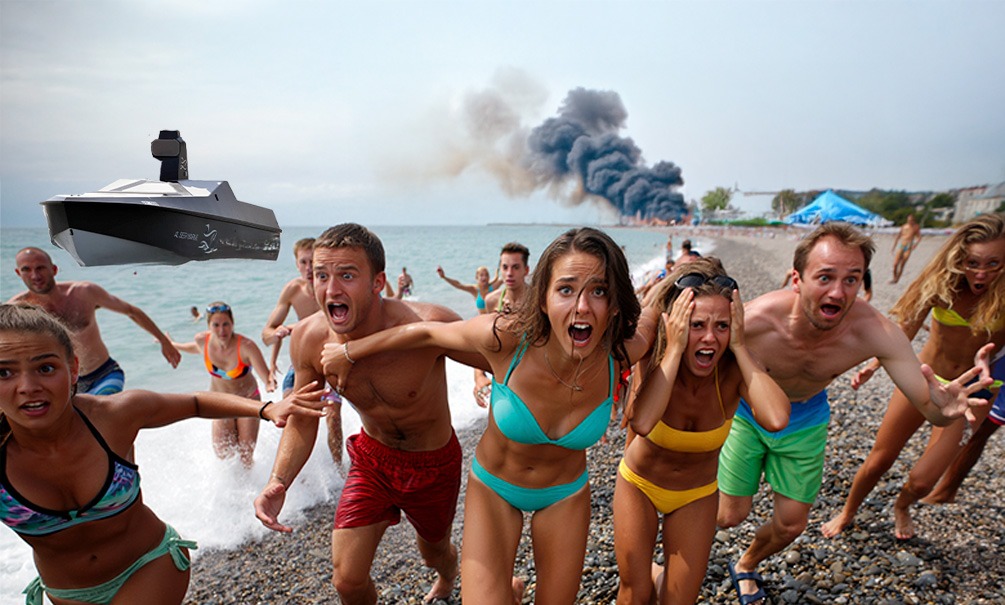 Новороссийск пылает - в Сочи эвакуируют пляжи: вместо испуга и мира любой ценой россияне требуют ударов возмездия по Украине 