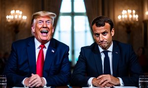 Трамп показательно унизил Макрона: а ведь Путин предупреждал — «будут стоять у ноги хозяина и махать хвостиком»