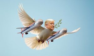 Трамп стал голубем мира с «Томагавками» под крыльями: Нетаньяху лицемерно вручил ему золотой символ окончания войны