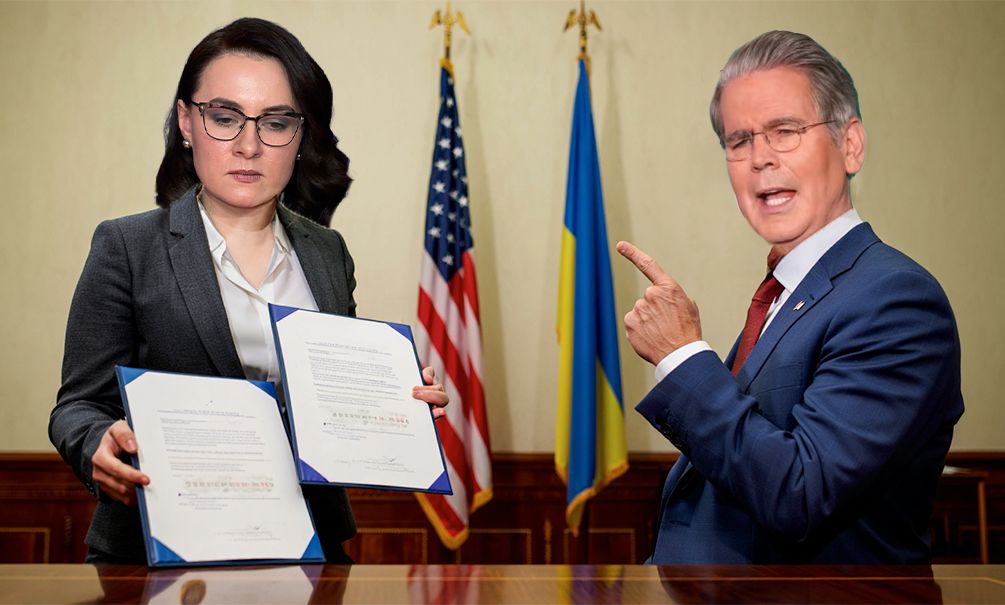«Подписывай, бестолочь!»: глава Минфина США наорал на премьера Украины Свириденко во время заключения сделки по недрам «Подписывай, бестолочь!»: глава Минфина США наорал на премьера Украины Свириденко во время заключения сделки по недрам