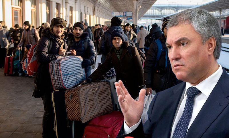 Срок истек, мигранты остались: Володин «отчитался» о высылке из России иностранцев-нарушителей 
