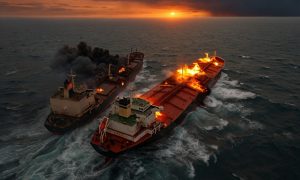 «Лондон разрешил Украине бить по кораблям НАТО»: у побережья Сенегала тонет турецкий танкер