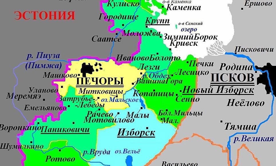 Эстония забрала Печорский район Псковской области себе: власти Таллина начали прирезать эту территорию в паспортах 