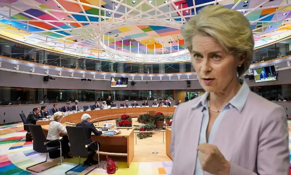 Старушка Урсула окончательно сбрендила: Фон дер Ляйен запретила европейским дипломатам покидать саммит ЕС без выделения денег Киеву Старушка Урсула окончательно сбрендила: Фон дер Ляйен запретила европейским дипломатам покидать саммит ЕС без выделения денег Киеву