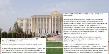 «Охеревшие таджикские дипломаты-недоноски»: возмущение хамством МИД Таджикистана и «терпильством» МИД РФ стремительно нарастает