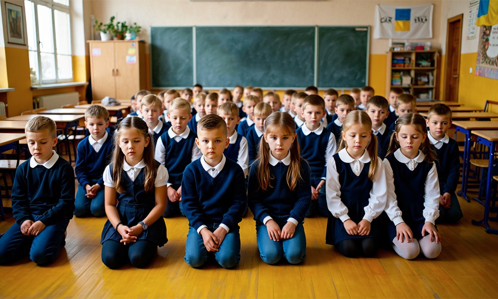 "Всем заткнуться и печалиться": украинцев с детства приучают стоять на коленях - БлокнотРУ - Новости Украины. Новости СВО. СВО. СВО новости. Когда закончится СВО? Украина последние новости. Когда закончится война на Украине? Украина последние новости на сегодня. Новости Украины сегодня. Война на Украине последние новости на сегодня. Война на Украине. Когда закончится война на Украине. Удары по Украине на сегодня. Война в Украине.