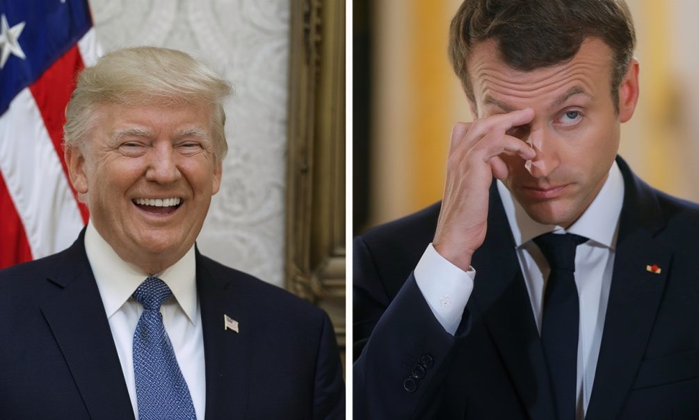 «Да кому он нужен»: Трамп публично унизил Макрона и пригрозил 200% пошлинами на вино и шампанское 