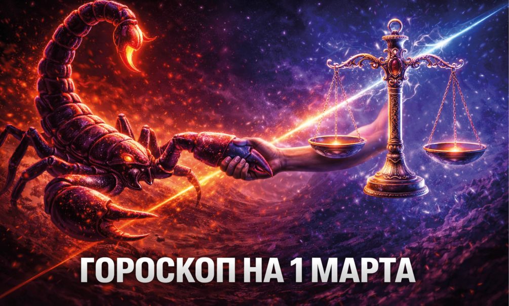 Гороскоп по знакам зодиака на 1 марта 2026 года Гороскоп по знакам зодиака на 1 марта 2026 года