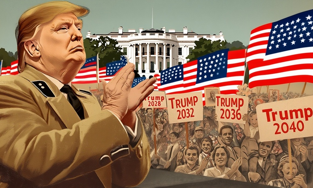 Трамп собрался на третий срок, дал себе 100% и назвал демократов врагами народа 