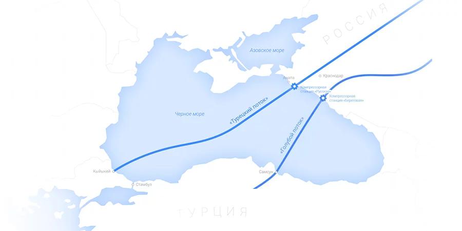 Киев хочет оставить Европу без газа: ПВО отбило атаку на объекты «Турецкого потока» и «Голубого потока» 