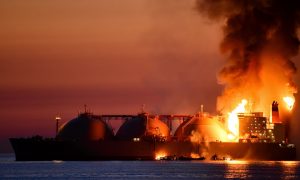 Российский танкер-газовоз атакован дронами в Средиземном море — за ударом может стоять Украина