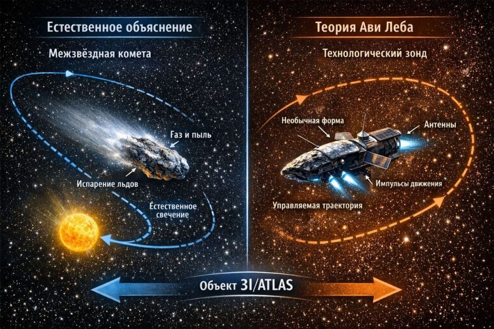 Таинственный объект 3I/ATLAS озадачил ученых: астрономы снова решили, что это — космический корабль