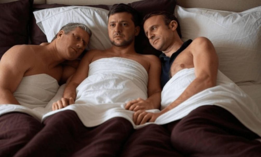 Попались, голубки: пикантное фото с Зеленским, Макроном и Стармером всплыло в файлах Эпштейна 