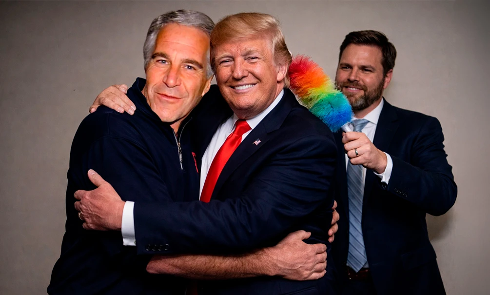 Трампа, пойманного на горячем, вновь отмывают от обвинений в педофилии Эпштейна, но он попадается