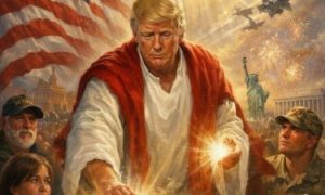 Трамп опубликовал себя в образе Иисуса Христа и набросился на Папу Римского