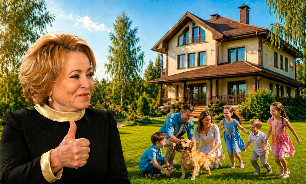 «Стройте просторные дома – не ютитесь в городских квартирах»: Матвиенко придумала, как улучшить жизнь россиян и решить проблемы с демографией 