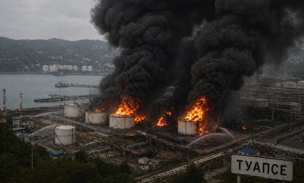 Жители Туапсе задыхаются после пожара на нефтяном терминале: на третьи сутки оперштаб порекомендовал не открывать окна и двери 