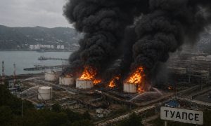 Жители Туапсе задыхаются после пожара на нефтяном терминале: на третьи сутки оперштаб порекомендовал не открывать окна и двери