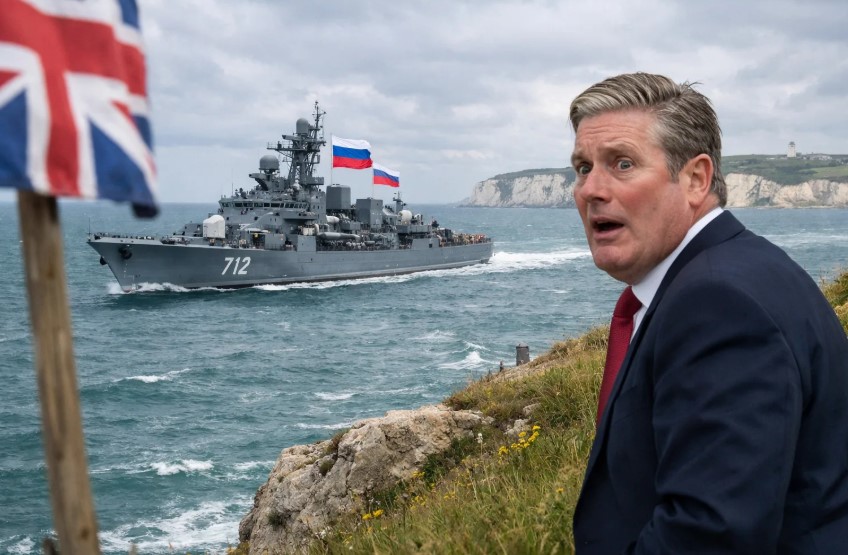 "Владычица морей" Британия испугалась российского фрегата в Ла Манше