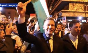 Вы серьезно? В Будапеште празднует победу над Орбаном под лозунгом «Русские, домой!»