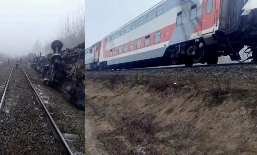 ЧП с поездом Москва-Челябинск: семь пассажирских вагонов перевернулись в Ульяновской области