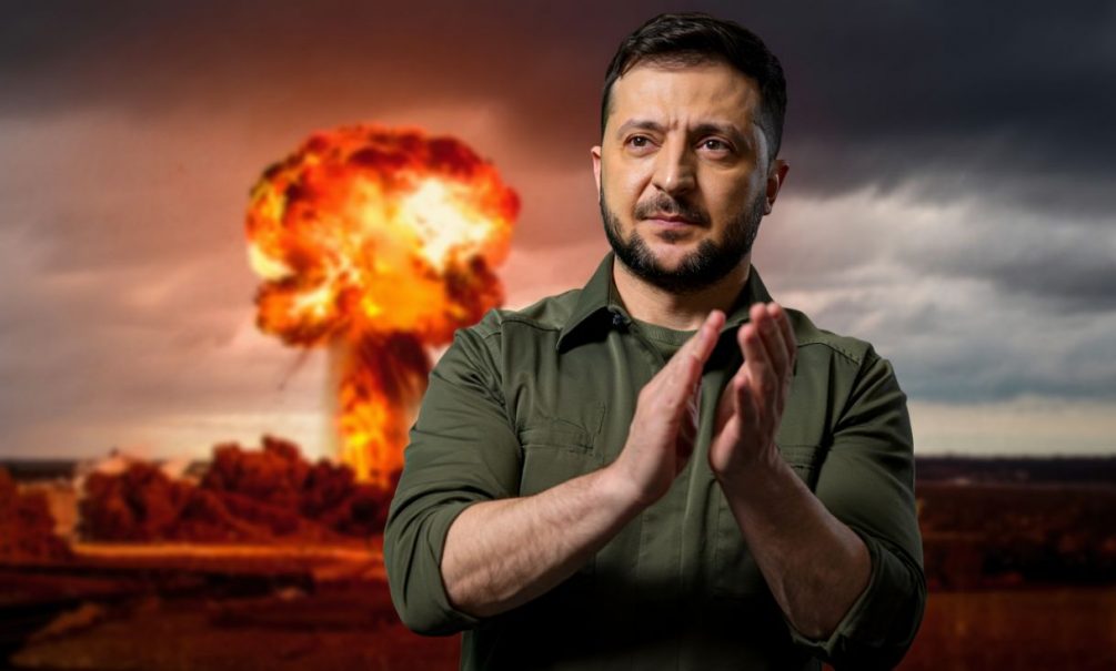 «Останавливаться уже нельзя»: Зеленский хочет спровоцировать ядерный удар, если атакует Москву 9 Мая 