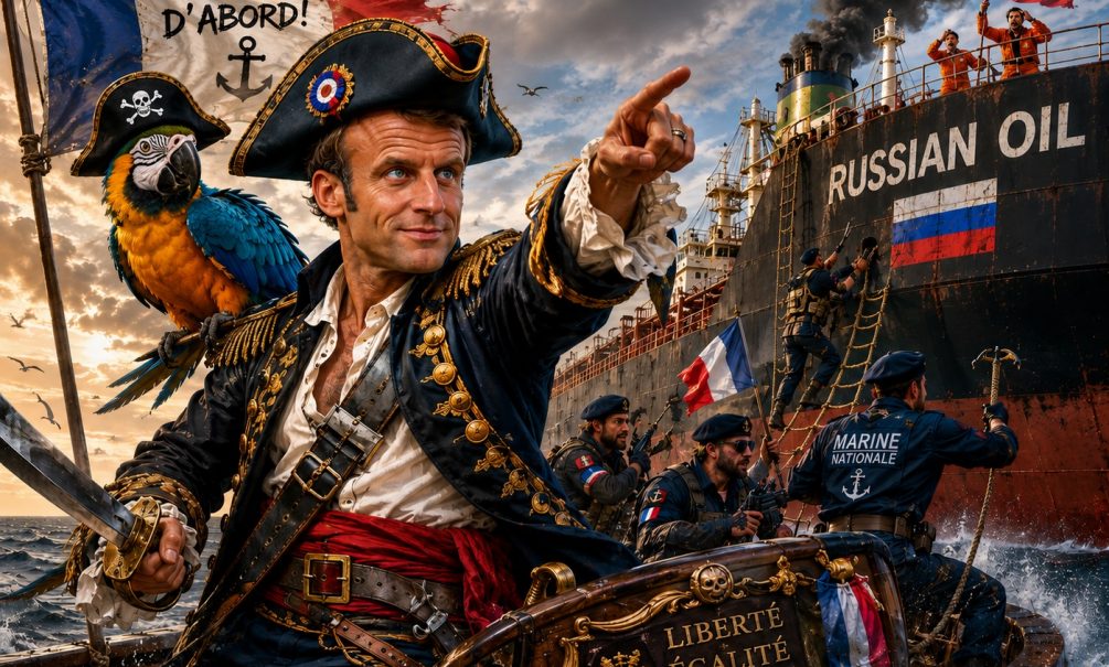 Макрон занялся пиратством: Франция захватила шедший из России танкер в Атлантике 