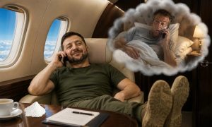 «Фигня вопрос!»: возвращающийся из США Зеленский нанюхался в самолете и донимал Макрона странными звонками