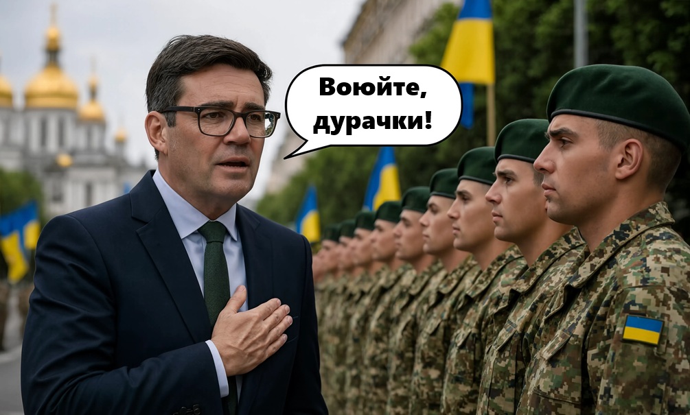 «Душой я в окопах ВСУ, а телом в Лондоне»: умирайте и дальше, посоветовал украинцам под гитару британский премьер Бернем 
