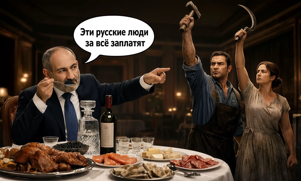 «Приколы от Никола»: Пашинян вкусно кушает за счет России, но отказывается считать ее партнером – а мы все еще спонсируем армян на миллиарды 