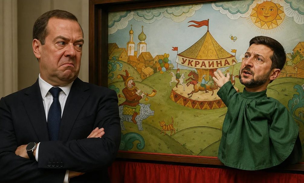 «Кровавый клоун»: Медведев назвал главную причину пресмыкания Зеленского перед нацистами «Кровавый клоун»: Медведев назвал главную причину пресмыкания Зеленского перед нацистами