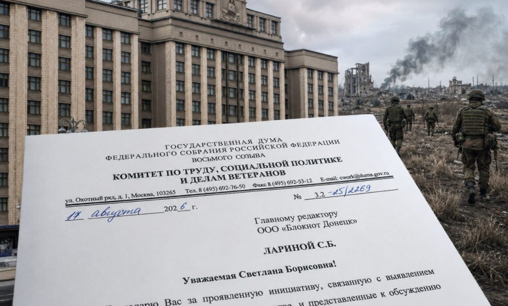 «Семьи погибших ополченцев остались без пенсий»: выявленный редактором «Блокнот Донецк» законодательный пробел подтвердили в Госдуме 