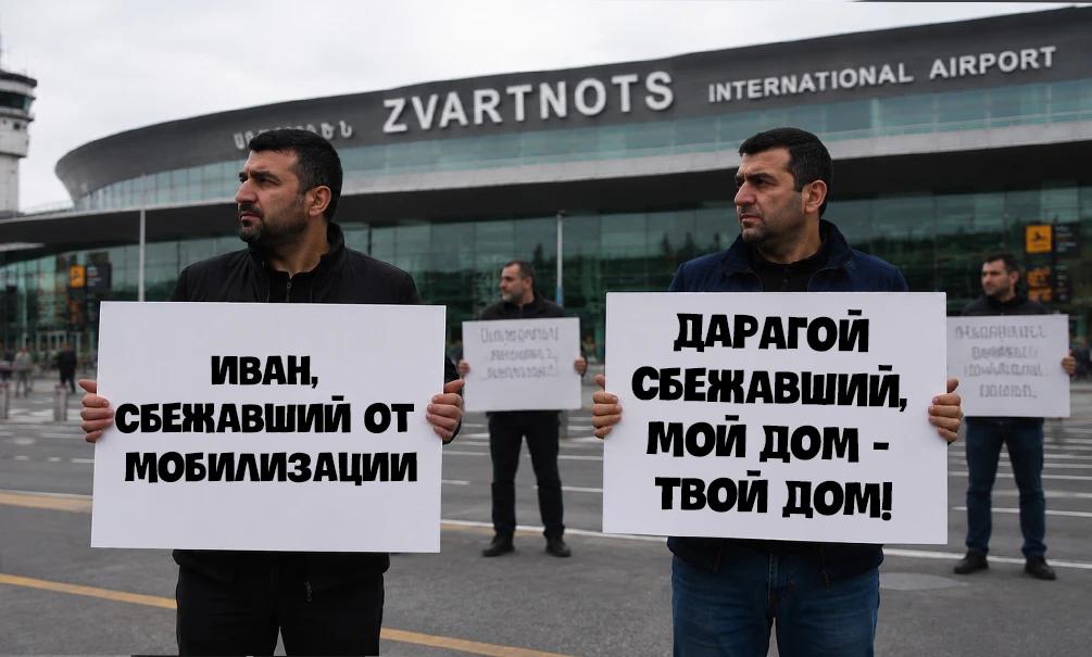 «Призывник-джан, приезжай в Армению, будешь жить с релокант-джаном»: Ереван подключился с нагнетанию ситуации из-за «мобилизации» в России 
