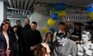 Зеленский и Буданов* порадовались сидению украинских школьников в подвалах 1 сентября – растет поколение-камикадзе, все как у Гитлера в 45-м